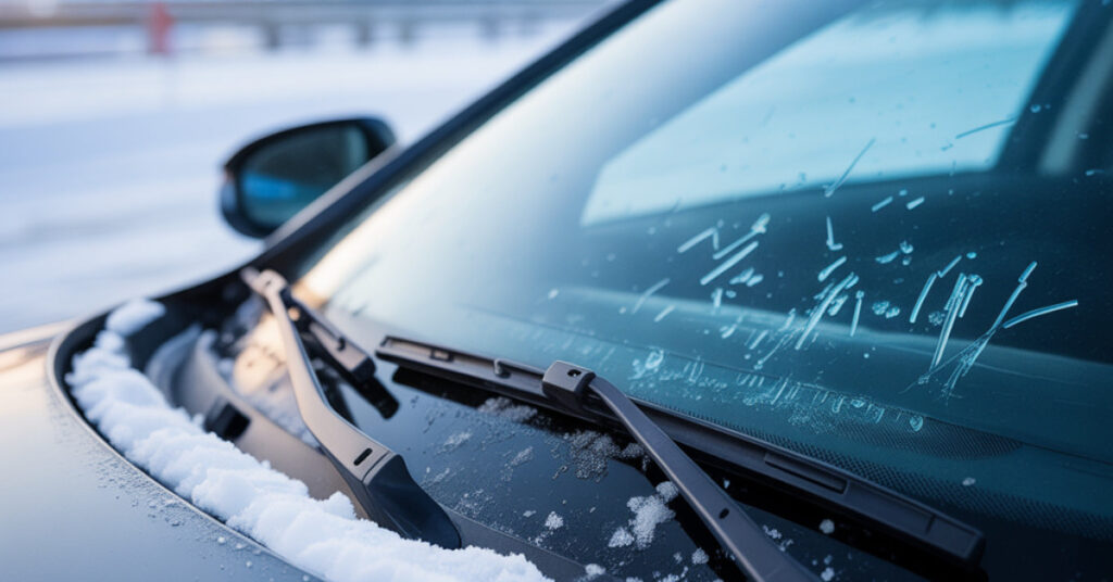 Best wiper blades for snow and ice clearing windshield during heavy winter snowstorm