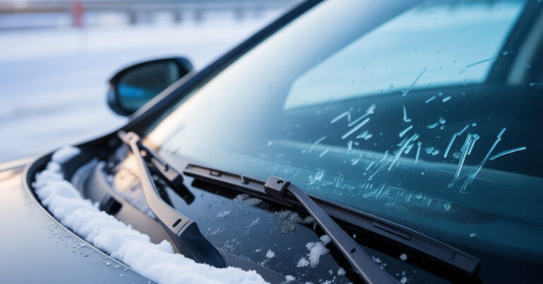 Best wiper blades for snow and ice clearing windshield during heavy winter snowstorm