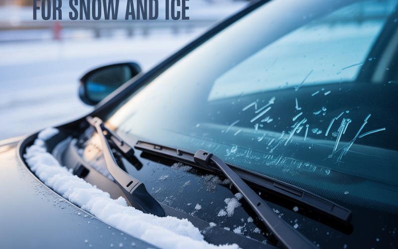 Best wiper blades for snow and ice clearing windshield during heavy winter snowstorm
