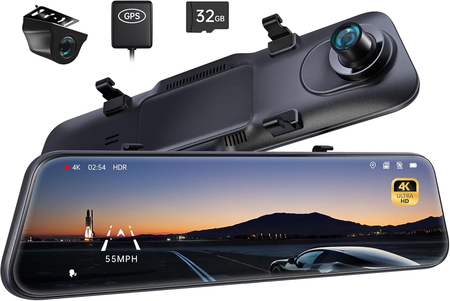 <strong>Pelsee P12 Pro 4K Mirror Dash Cam (Set 1)</strong>