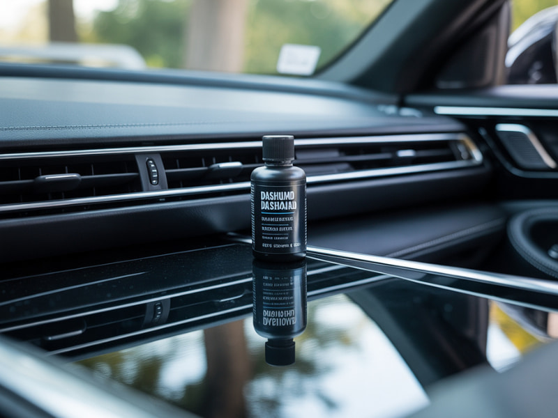 Best dashboard polish for car placed on a clean interior surface