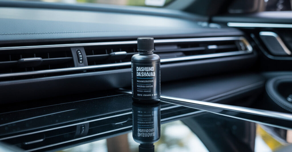 Best dashboard polish for car placed on a clean interior surface