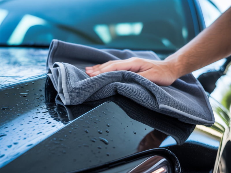 Best towel to dry car without scratching used to safely remove water from car paint