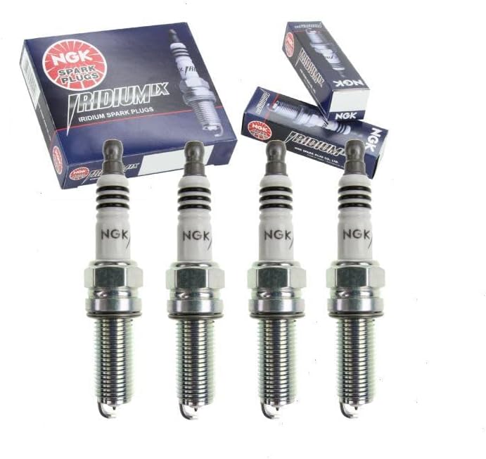 NGK Iridium IX Spark Plugs (4 pc, Compatible with Honda Civic 2012–2015)
