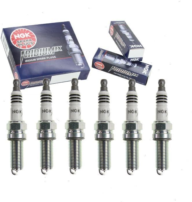 . NGK Iridium IX Spark Plugs (6 pc) – Compatible with Dodge Durango 3.6L V6 2011–2018