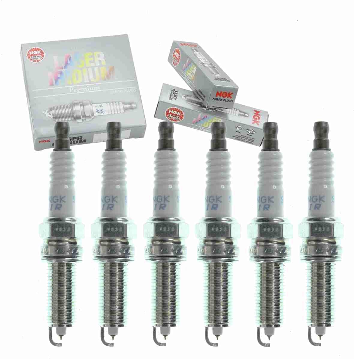 6 pc NGK Laser Iridium Spark Plugs – Compatible with Dodge Charger 3.6L V6 (2011–2020)