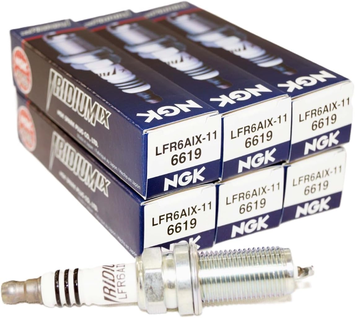 NGK 6619 Iridium Spark Plugs LFR6AIX-11 (6 Pack)