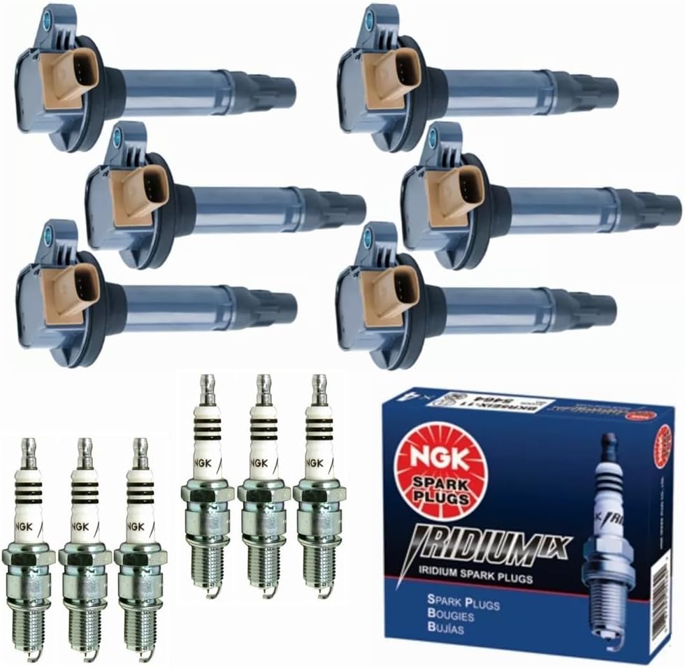 DG549 UF646 Ignition Coil Packs & NGK Iridium Spark Plugs (3.5L V6 2011–2017)