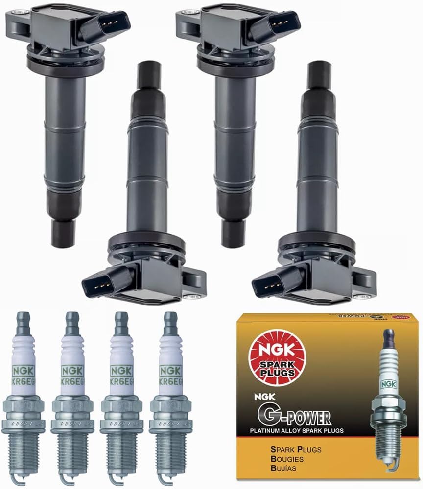 Yoshi Motors UF333 Ignition Coil & NGK Platinum Spark Plug Set