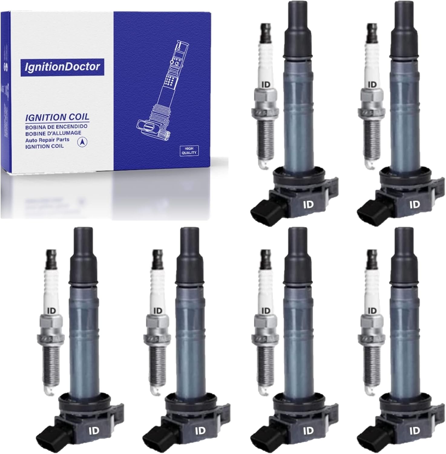 IgnitionDoctor Ignition Coil & Double Iridium Spark Plug (FITVALUE)