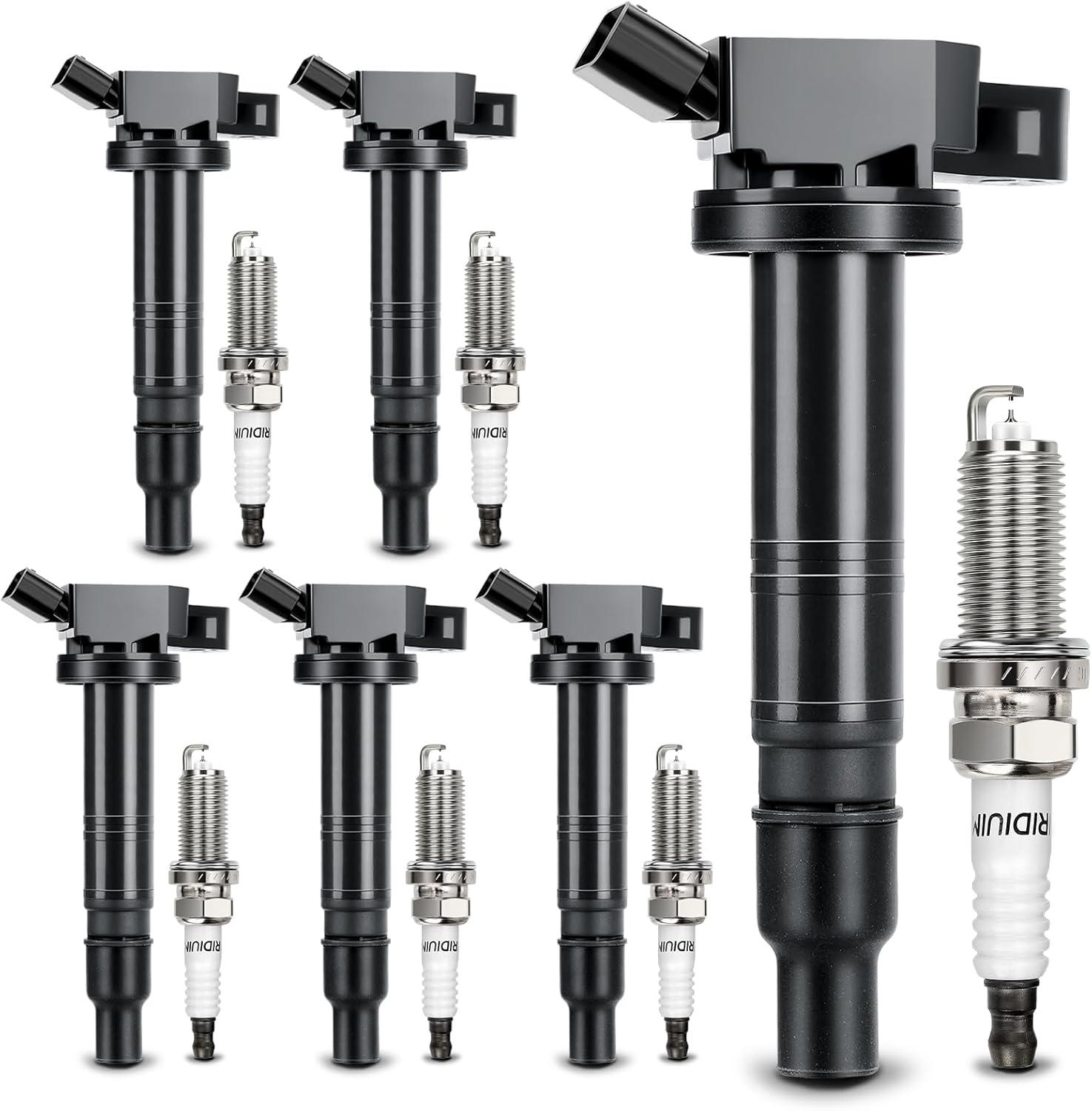 X4XZ UF495 Ignition Coil & 6176 Double Iridium Spark Plug Set