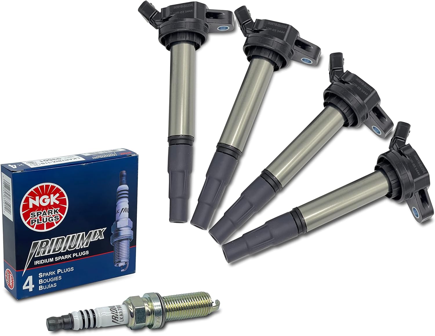 4STEED MOTORS Ignition Coil Pack with Spark Plugs (Set of 4)