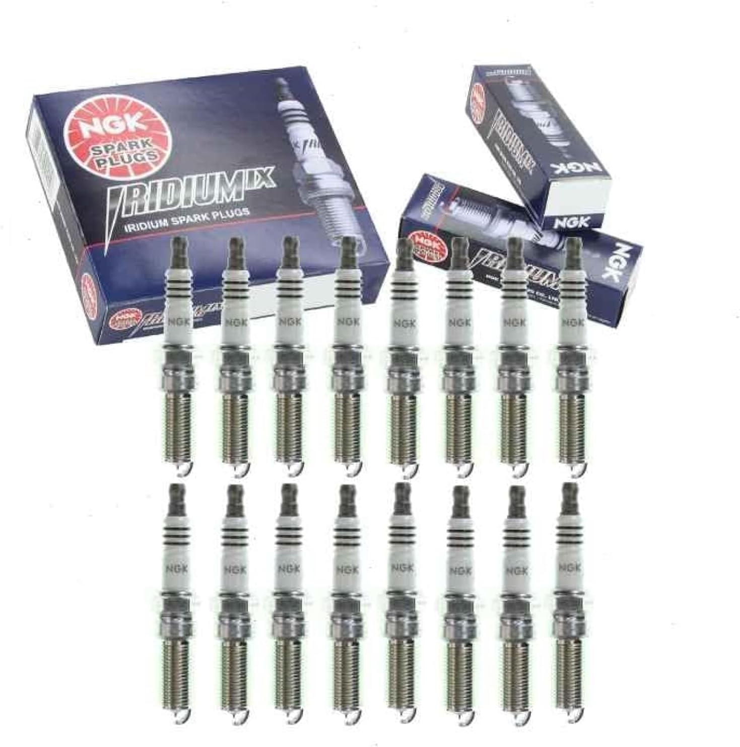 16 pc NGK Iridium IX Spark Plugs (Ford F-150 6.2L V8 2010–2014)