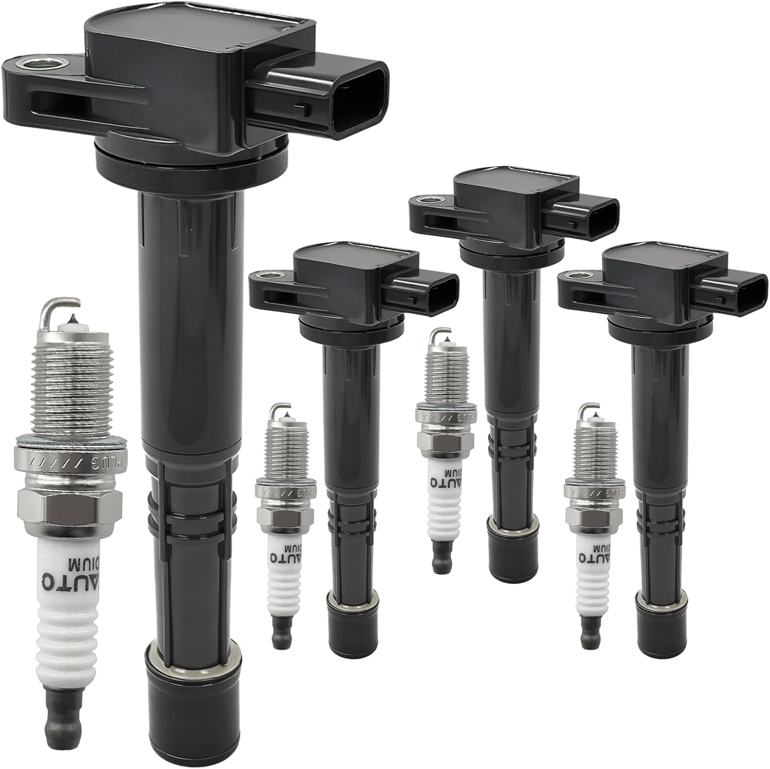 OYEAUTO UF311 Ignition Coil Pack + Iridium Spark Plugs (Set of 4)