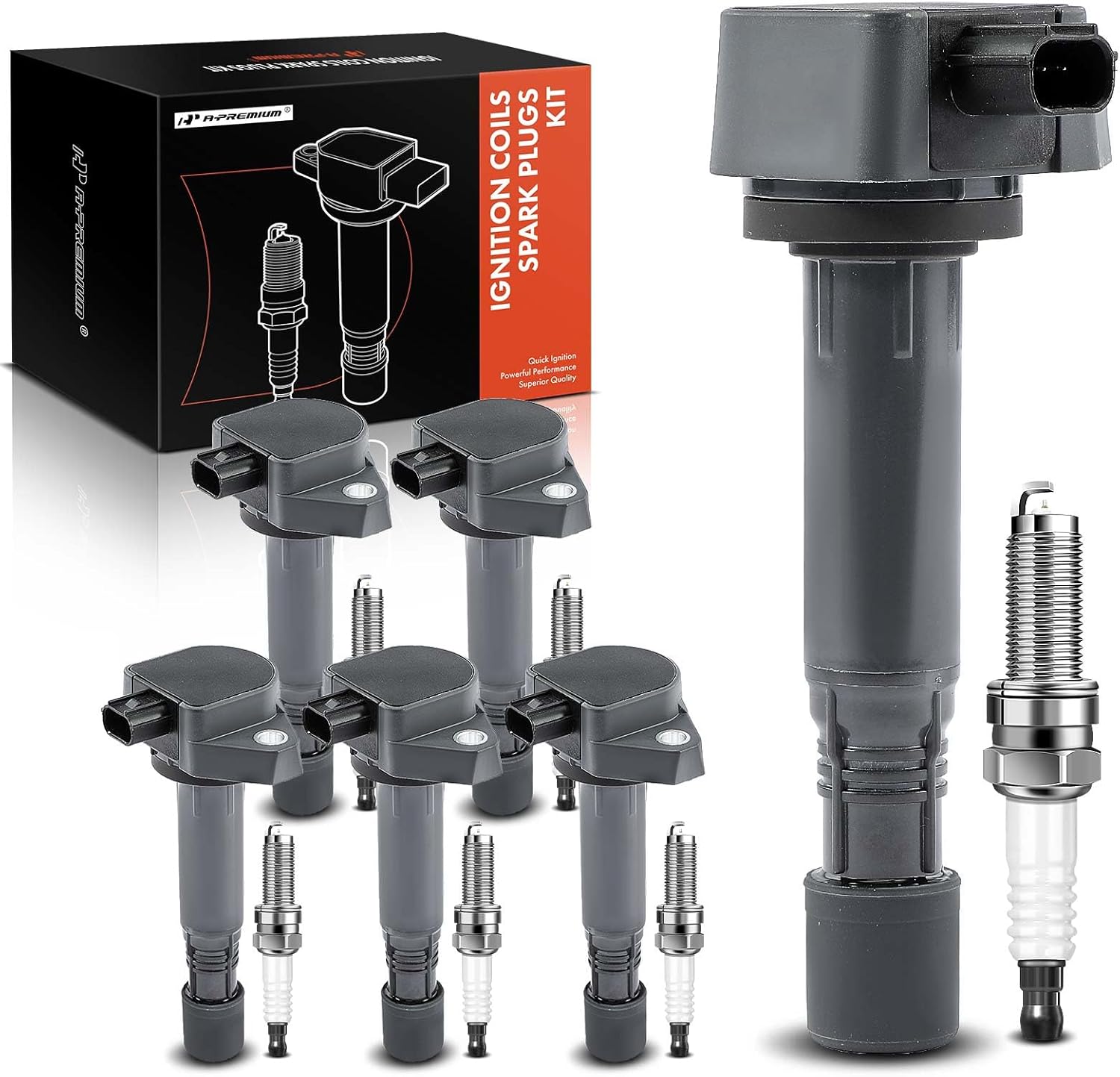 A-Premium Ignition Coil & Iridium Spark Plugs (2009–2015 Pilot)