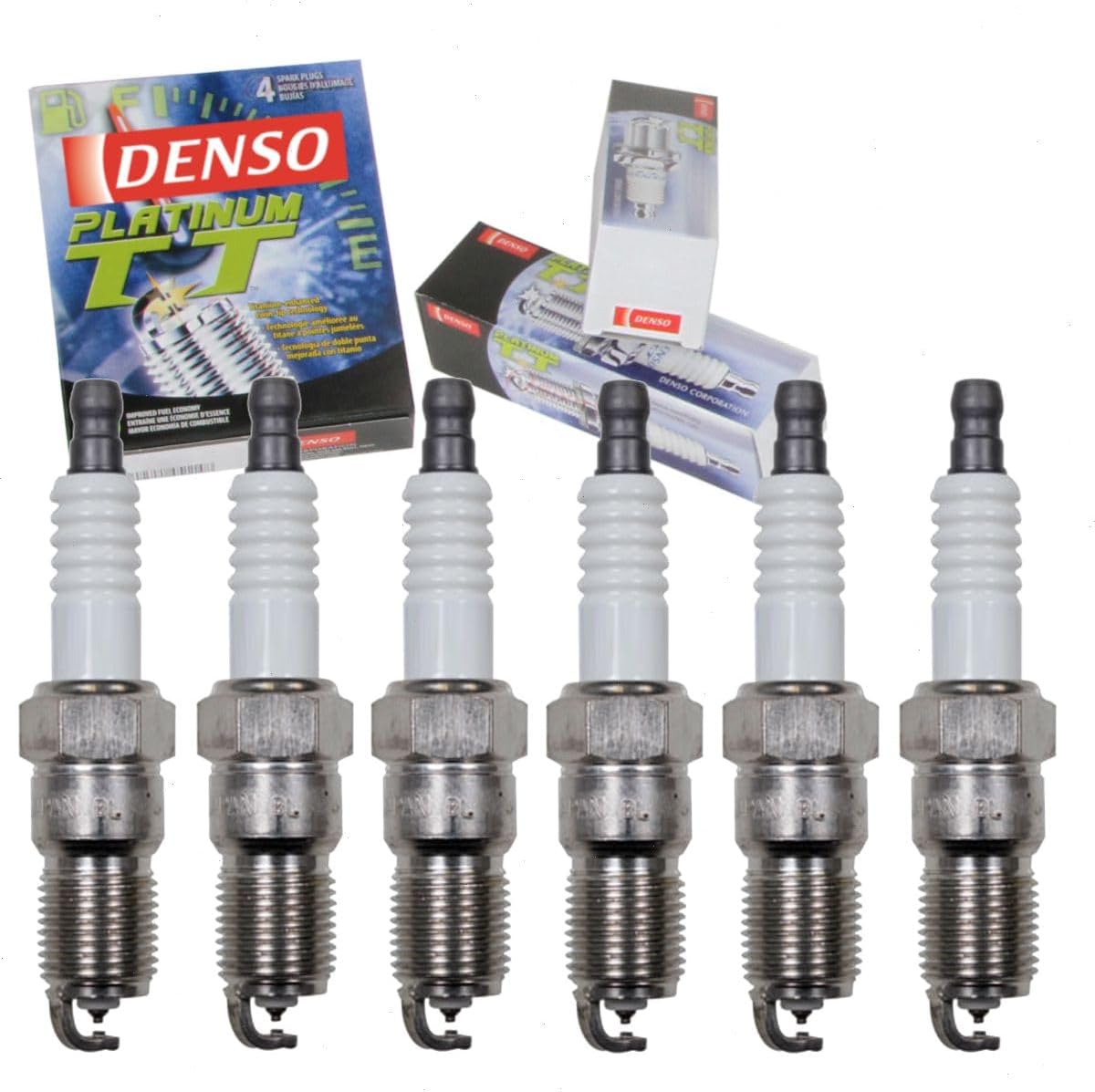 6 pc DENSO Platinum TT Spark Plugs (Ford Ranger 2.8L–4.0L V6 1985-2008)