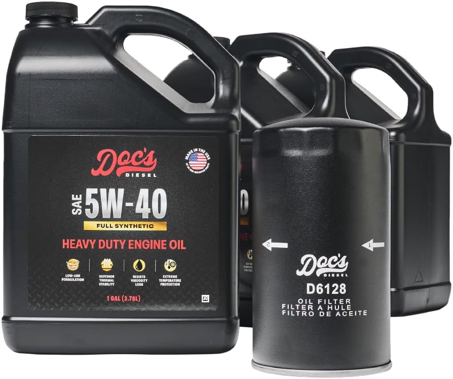 Doc’s Diesel 5W-40 Full Synthetic Oil Change Kit (Ford 6.7L Powerstroke)