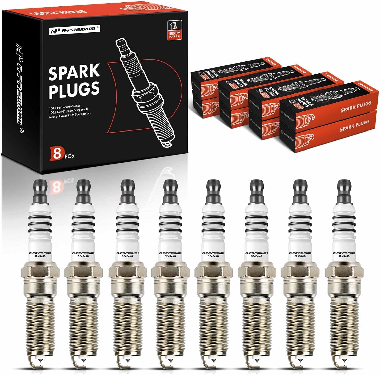 A-Premium Iridium Platinum Spark Plugs (Wide GM Fitment)