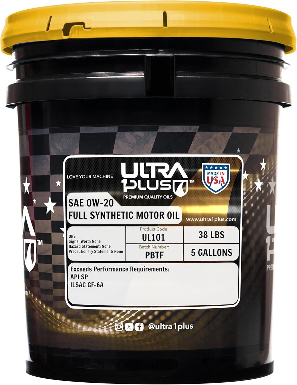 ULTRA 1PLUS SAE 0W-20 Full Synthetic Motor Oil
