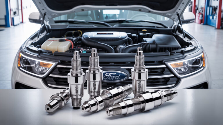 Best spark plugs for Ford Explorer shown with an open engine bay for performance and ignition reliability