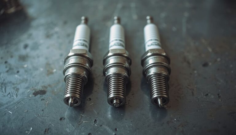 Iridium vs platinum vs copper spark plugs shown side by side to compare electrode design and material